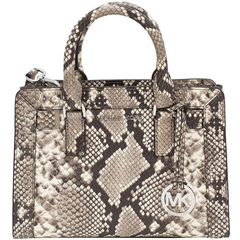 michael kors black snake print bag|Michael Kors snakeskin handbag.